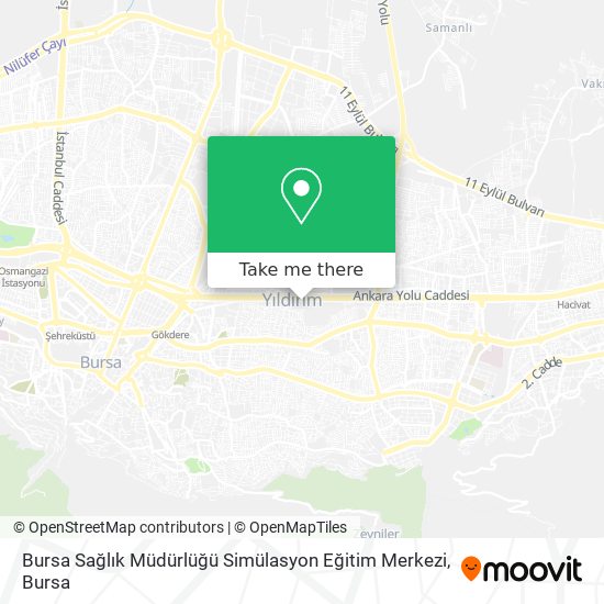 Bursa Sağlık Müdürlüğü Simülasyon Eğitim Merkezi map