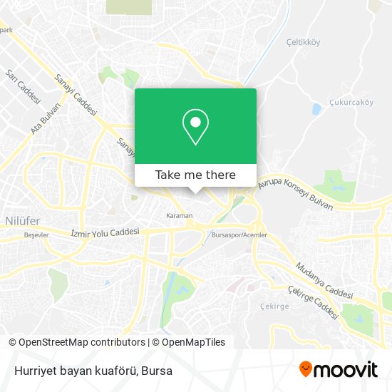 Hurriyet bayan kuaförü map