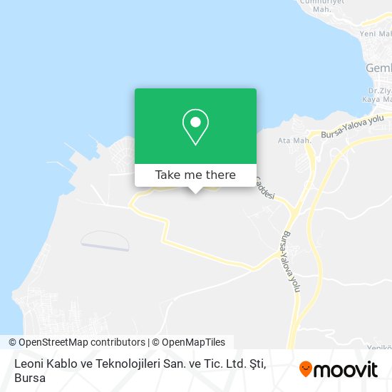 Leoni Kablo ve Teknolojileri San. ve Tic. Ltd. Şti map