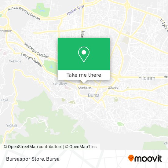 Bursaspor Store map