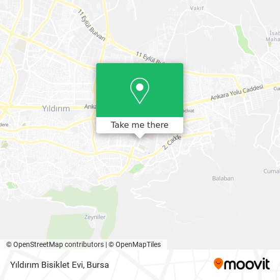 Yıldırım Bisiklet Evi map