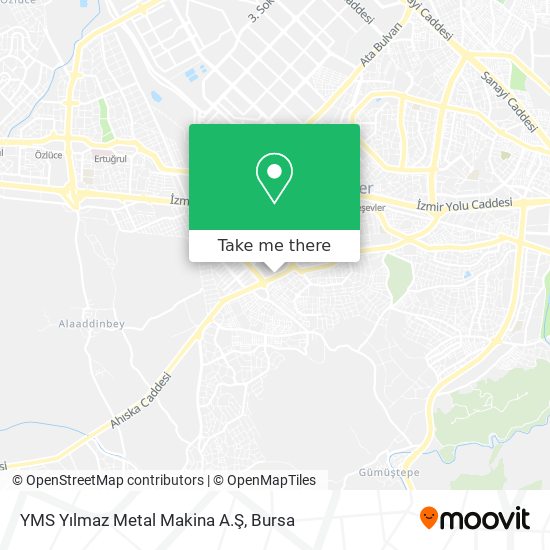 YMS Yılmaz Metal Makina A.Ş map