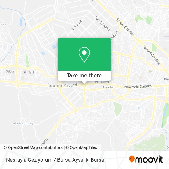 Nesrayla Geziyorum / Bursa-Ayvalık map