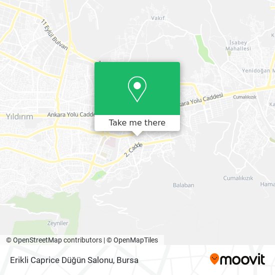 Erikli Caprice Düğün Salonu map