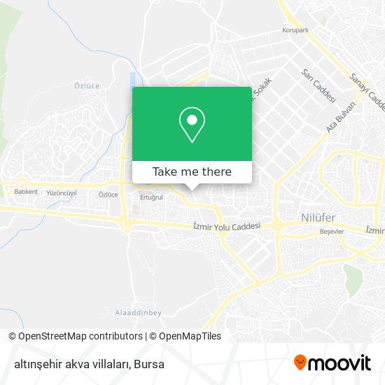 altınşehir akva villaları map