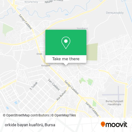 orkide bayan kuaförü map