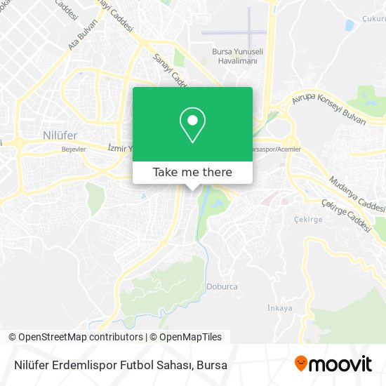 Nilüfer Erdemlispor Futbol Sahası map