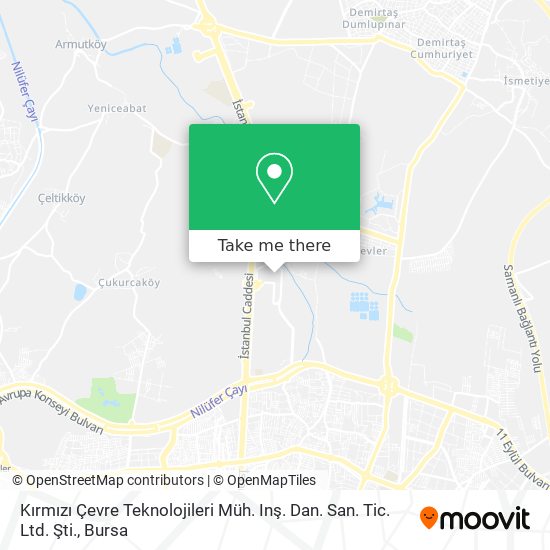 Kırmızı Çevre Teknolojileri Müh. Inş. Dan. San. Tic. Ltd. Şti. map