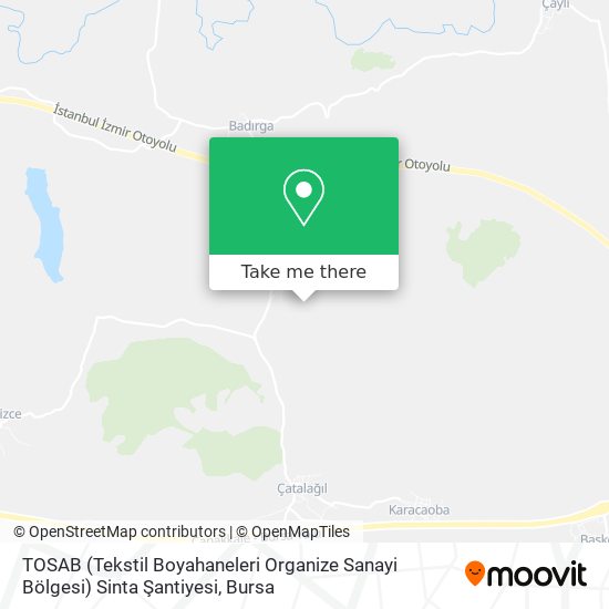 TOSAB (Tekstil Boyahaneleri Organize Sanayi Bölgesi) Sinta Şantiyesi map
