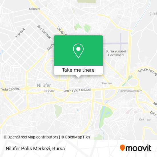 Nilüfer Polis Merkezi map