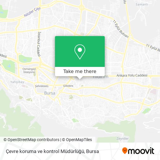 Çevre koruma ve kontrol Müdürlüğü map