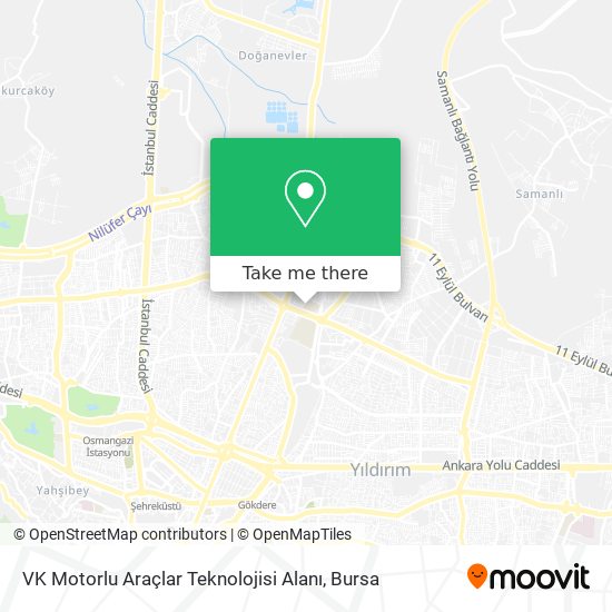 VK Motorlu Araçlar Teknolojisi Alanı map