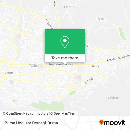 Bursa Hodlular Derneği map