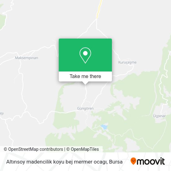 Altınsoy madencilik koyu bej mermer ocagı map