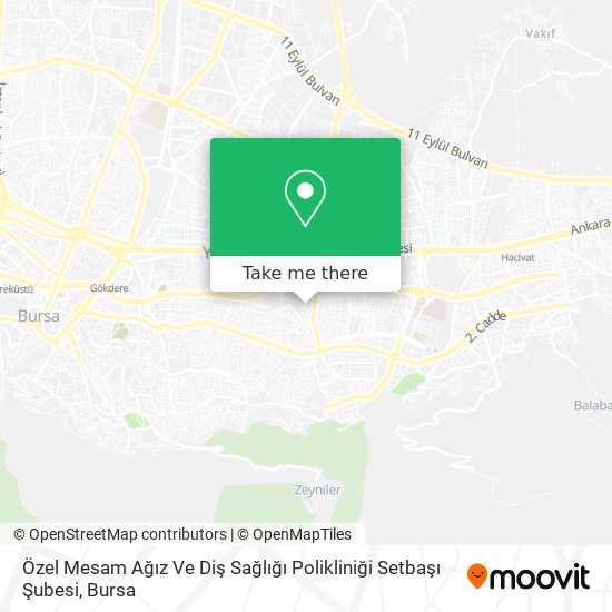 Özel Mesam Ağız Ve Diş Sağlığı Polikliniği Setbaşı Şubesi map