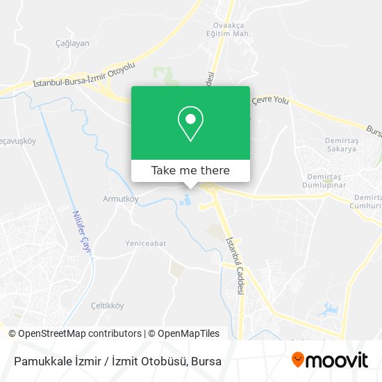 Pamukkale İzmir / İzmit Otobüsü map