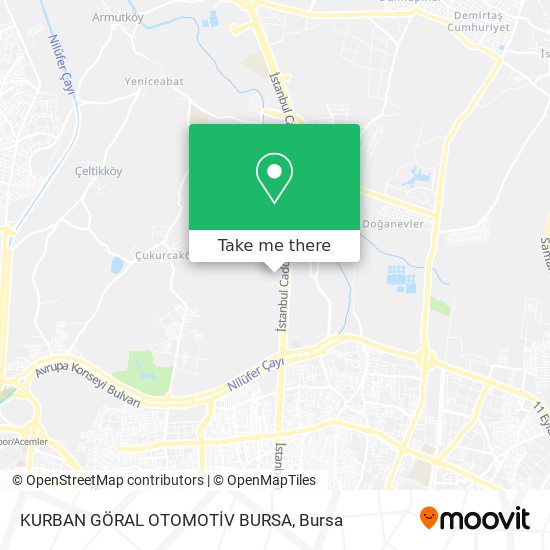 KURBAN GÖRAL OTOMOTİV BURSA map