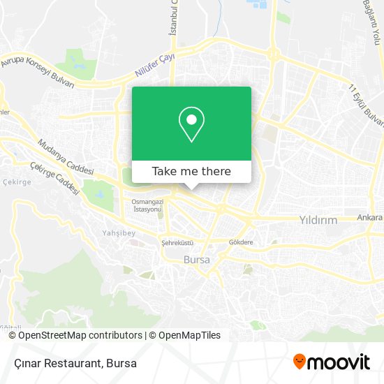 Çınar Restaurant map