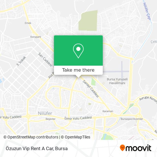 Özuzun Vip Rent A Car map