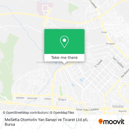 MeSeKa Otomotiv Yan Sanayi ve Ticaret Ltd.şti map