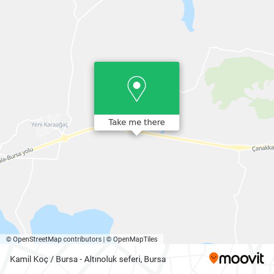 Kamil Koç / Bursa - Altınoluk seferi map