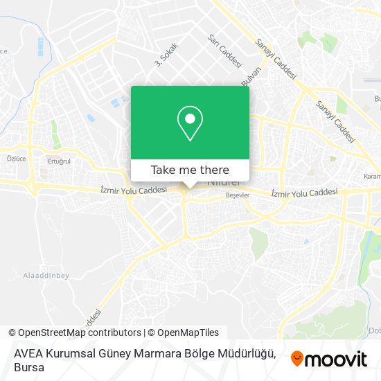 AVEA Kurumsal Güney Marmara Bölge Müdürlüğü map