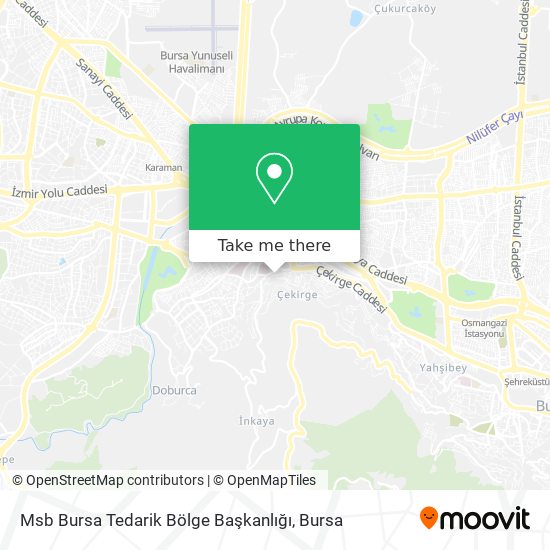 Msb Bursa Tedarik Bölge Başkanlığı map