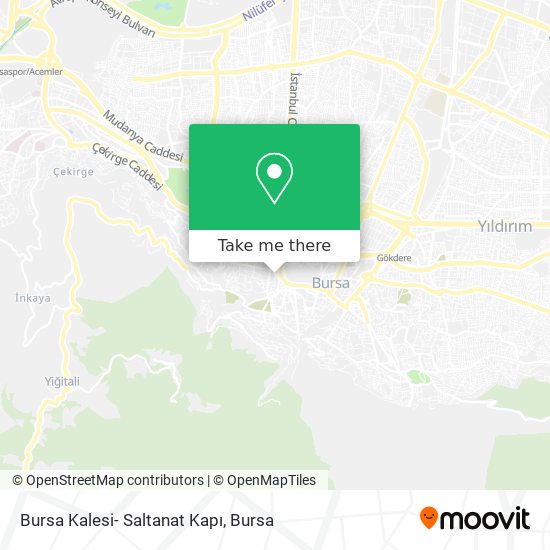 Bursa Kalesi- Saltanat Kapı map