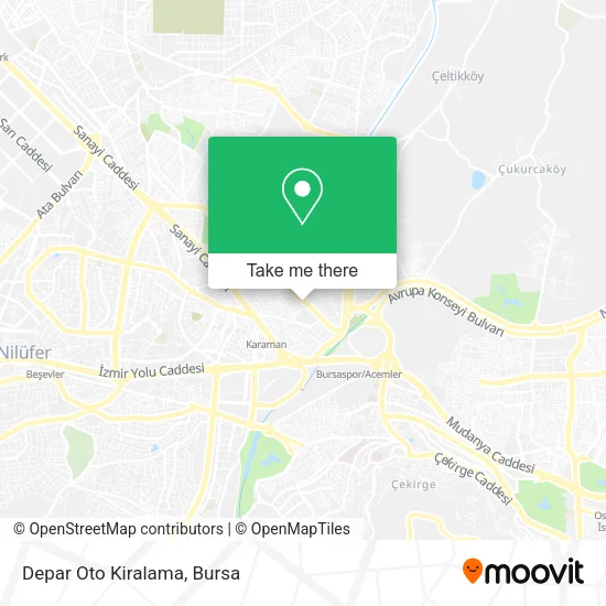Depar Oto Kiralama map
