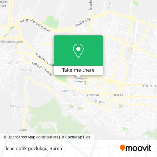 lens optik gözlükçü map