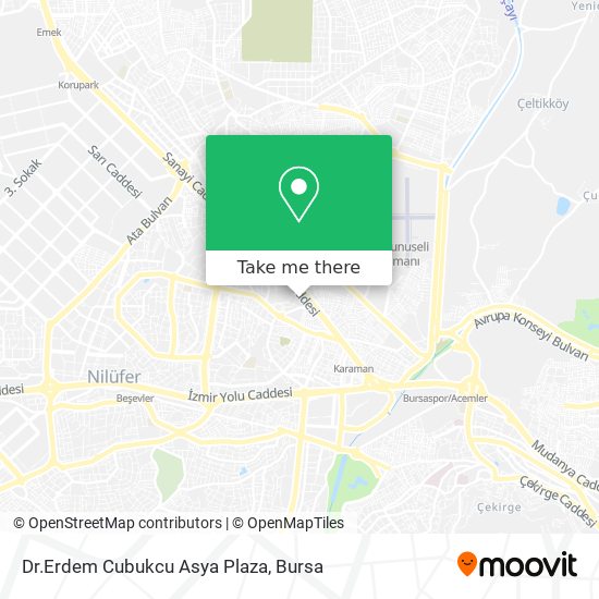 Dr.Erdem Cubukcu Asya Plaza map