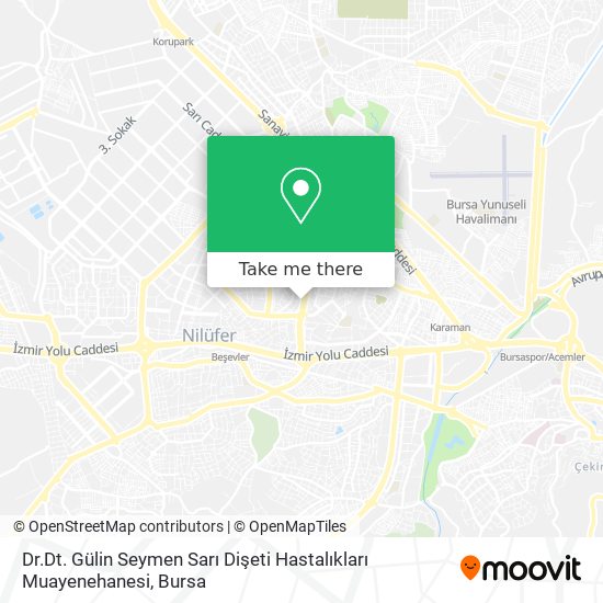 Dr.Dt. Gülin Seymen Sarı Dişeti Hastalıkları Muayenehanesi map