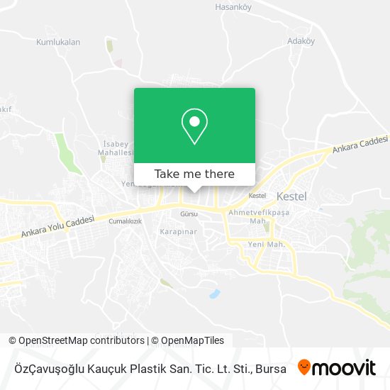 ÖzÇavuşoğlu  Kauçuk  Plastik San. Tic. Lt. Sti. map