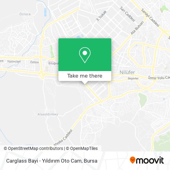 Carglass Bayi - Yıldırım Oto Cam map