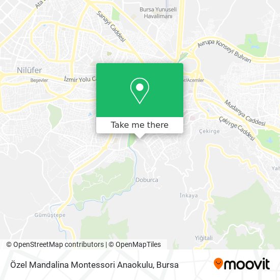Özel Mandalina Montessori Anaokulu map