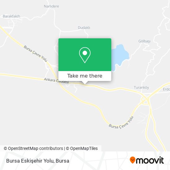 Bursa Eskişehir Yolu map