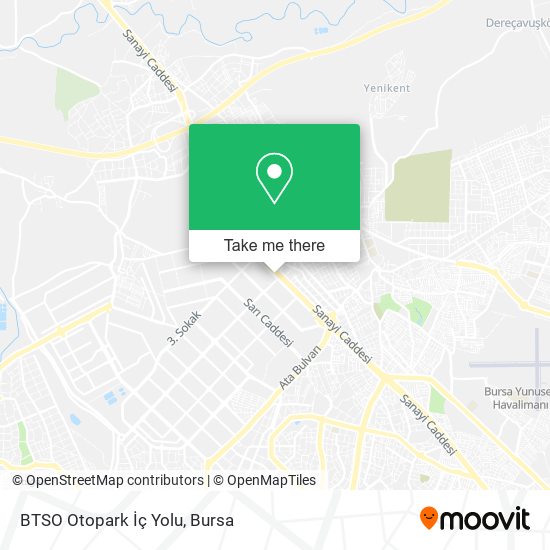 BTSO Otopark İç Yolu map