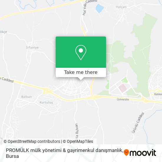 PROMÜLK mülk yönetimi & gayrimenkul danışmanlık map