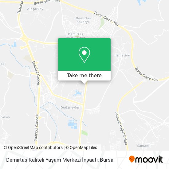Demirtaş Kaliteli Yaşam Merkezi İnşaatı map