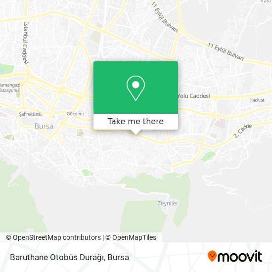 Baruthane Otobüs Durağı map
