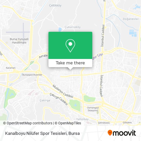 Kanalboyu Nilüfer Spor Tesisleri map