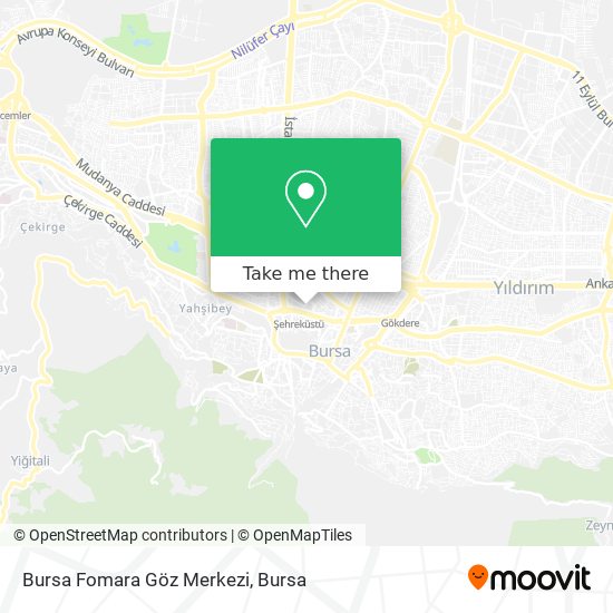 Bursa Fomara Göz Merkezi map