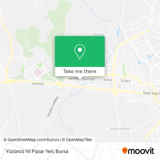 Yüzüncü Yıl Pazar Yeri map