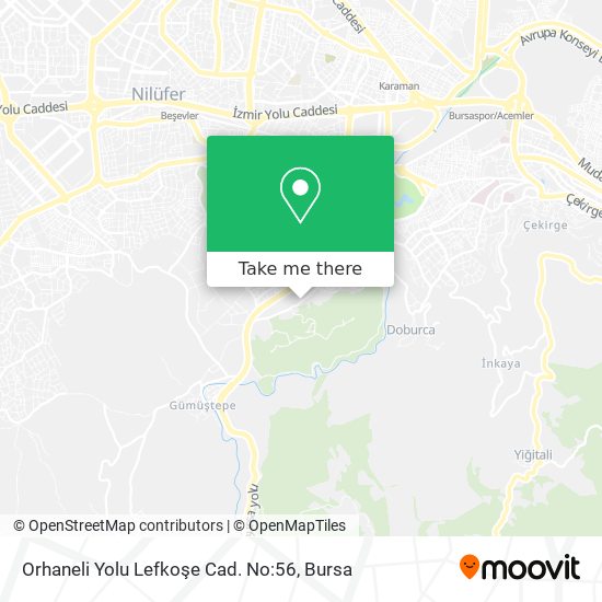 Orhaneli Yolu Lefkoşe Cad. No:56 map