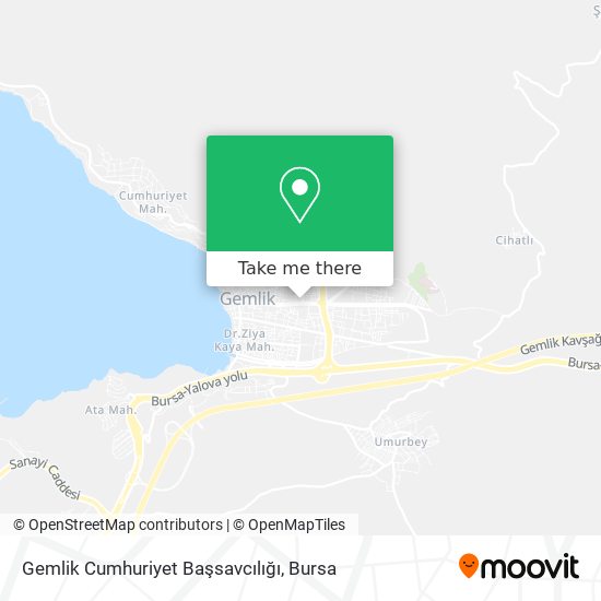 Gemlik Cumhuriyet Başsavcılığı map
