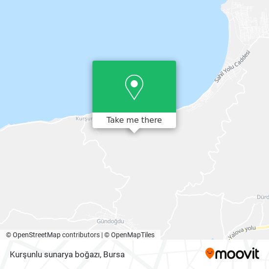 Kurşunlu sunarya boğazı map