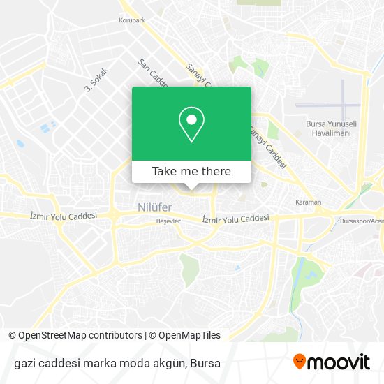 gazi caddesi marka moda akgün map