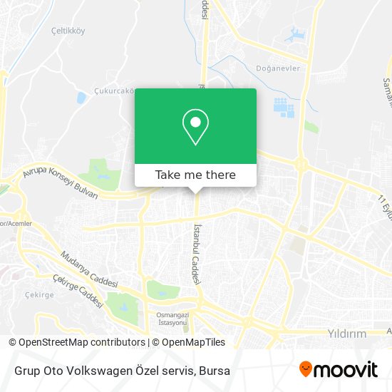 Grup Oto Volkswagen Özel servis map