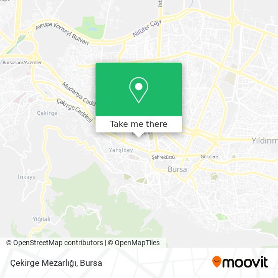 Çekirge Mezarlığı map