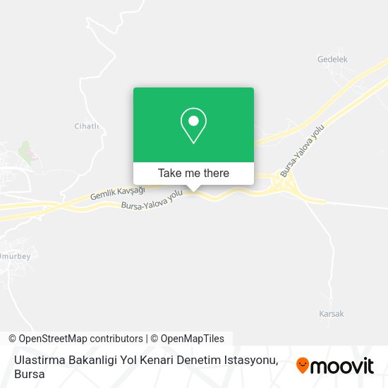 Ulastirma Bakanligi Yol Kenari Denetim Istasyonu map